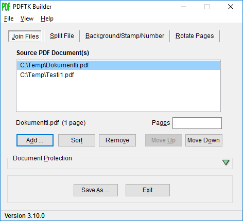 PDFTK Builder